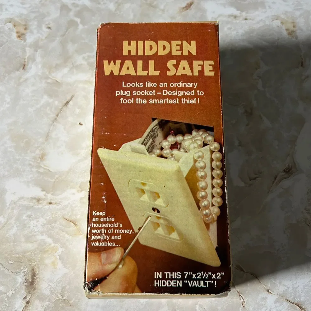 Hidden Wall Safe Outlet Diversion Safe Hidden Compartment Jewelry Stash Box Y2K